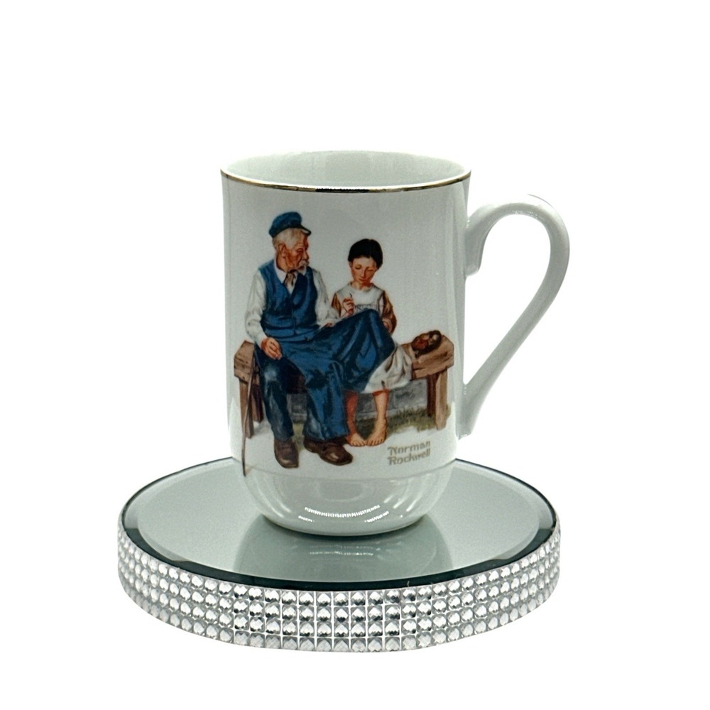Vintage 1982 Norman Rockwell Museum Coffee Cup The Lighthouse Keepers Daughter
